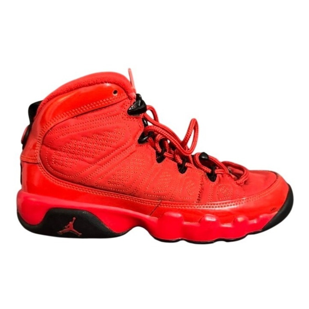 Air Jordan 9 Retro Chile Red GS Sneakers 302359-600 Red Black Women's 6